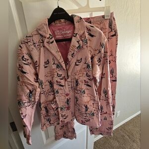PJ Salvage Flannel Pajama Set